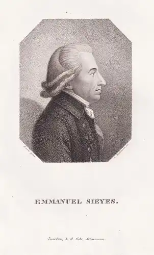 Emmanuel Sieyes - Emmanuel Joseph Sieyes (1748-1836) Freiheitskämpfer French Revolution / Portrait