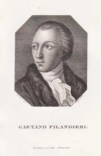 Gaetano Filangieri - (1753-1788) Rechtsgelehrter jurist philosopher Philosoph / Portrait