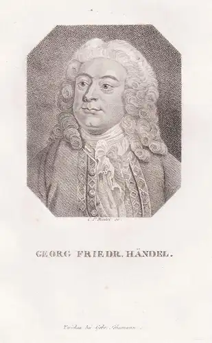 Georg Friedr. Händel - Georg Friedrich Händel (1685-1759) composer Komponist / Portrait