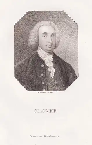 Glover - Richard Glover (1712-1785) Dichter poet / Portrait