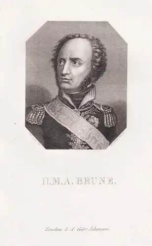 H. M. A. Brune - Guillaume-Marie-Anne Brune (1763-1815) Marshal Marschall military Militär soldier Soldat Fren