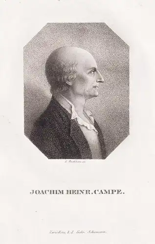 Joachim Heinr. Campe - Joachim Heinrich Campe (1746-1818) writer Schriftsteller author educator Pädagoge / Por