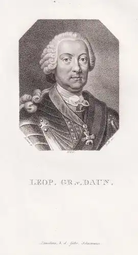 Leop. Gr. v. Daun - Leopold Joseph von Daun (1705-1766) Graf Feldmarschall / Portrait