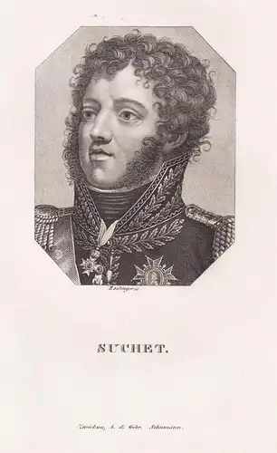 Suchet - Louis Gabriel Suchet (1770-1826) French marshal French Revolution Napoleon / Portrait