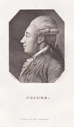 Necker - Jacques Necker (1732-1804) banker finance minister Bankier / Portrait