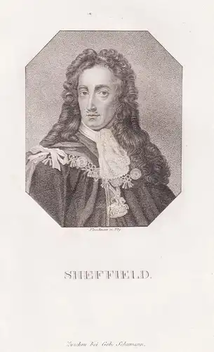 Sheffield - John Sheffield (1648-1721) 1st Duke of Buckingham and Normanby English poet Dichter / Portrait
