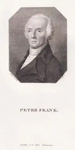 Peter Frank - Johann Peter Frank (1745-1821) Mediziner Hygieniker Leibarzt des Zaren Alexander I. von Russland