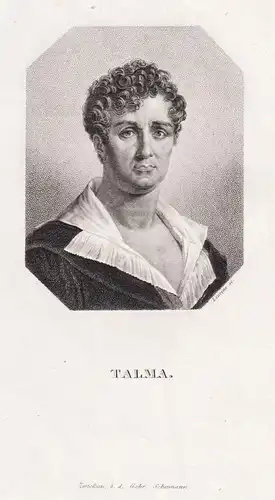 Talma - Francois-Joseph Talma (1763-1826) French actor Schauspieler / Portrait