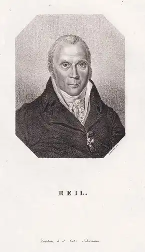 Reil - Johann Christian Reil (1759-1813) anatomist Anatom Mediziner physician Arzt surgeon Chirurg / Portrait