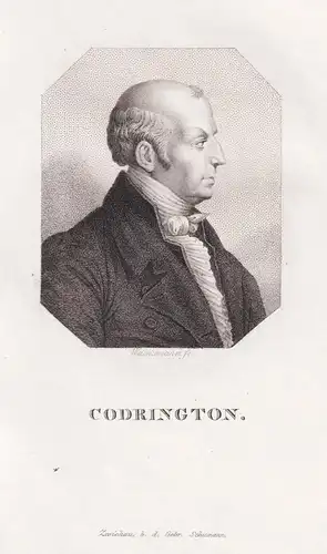 Codrington - Edward Codrington (1770-1851) English Admiral / Portrait