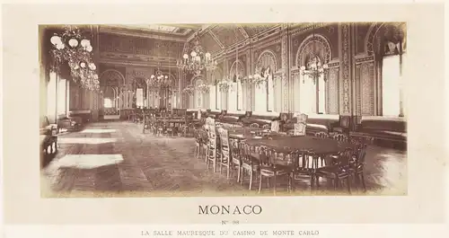Monaco. La salle mauresque du Casino de Monte Carlo.