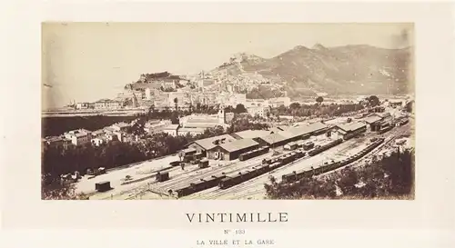Vintimille. La ville et la gare. - Ventimiglia / Liguria Ligurien / Italia / Italy / Italien
