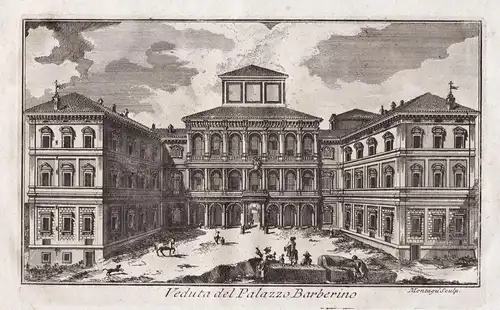 Veduta del Palazzo Barberino - Roma Rom Rome / Palazzo Barberini