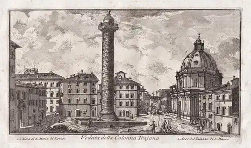 Veduta della Colonna Trajana - Roma Rom Rome / Colonna Traiana Trajanssäule Trajan's Column
