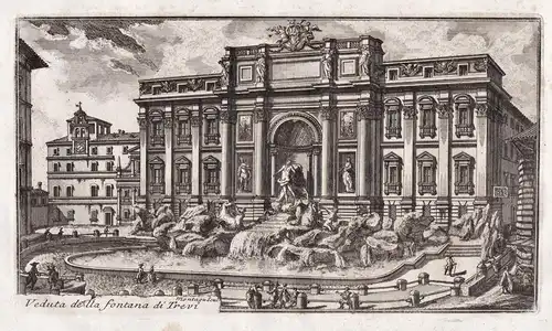 Veduta della Fontana di Trevi - Roma Rom Rome / Fontana di Trevi Trevi-Brunnen