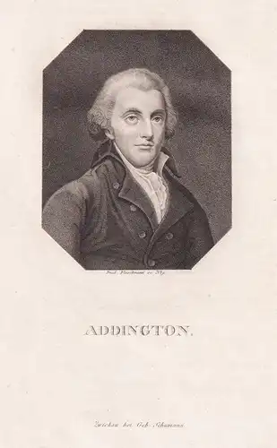 Addington - Henry Addington (1757-1884) English politician Politiker / Portrait