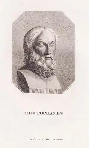 Aristophanes - Ancient Greek comic playwright Komödiendichter / Portrait