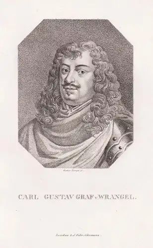 Carl Gustav Graf v. Wrangel - Carl Gustav von Wrangel (1613-1676) Graf statesman Staatsmann / Portrait
