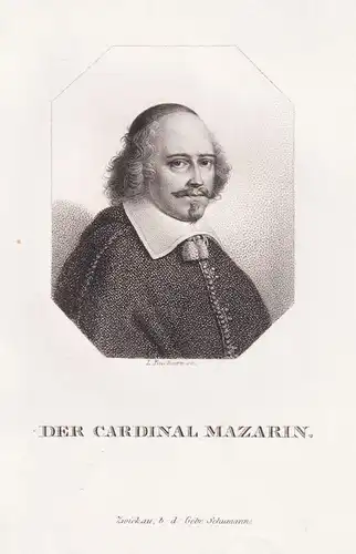 Der Cardinal Mazarin - Jules Mazarin (1602-1661) Cardinal Nevers Rethel Pescina Vincennes / Portrait