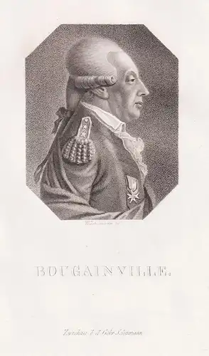 Bougainville - Louis Antoine de Bougainville (1729-1811) French admiral explorer Forscher Seefahrer / Portrait