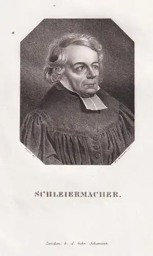 Schleiermacher - Friedrich Schleiermacher (1768-1834) theologian Theologe philosopher Philisoph / Portrait