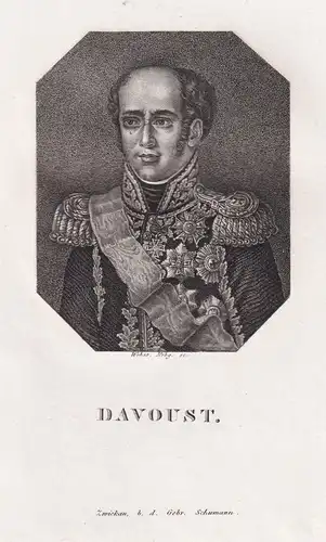 Davoust - Louis-Nicolas Davout (1770-1823) French military commander Auerstädt Eckmühl / Portrait