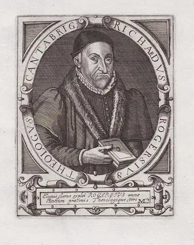 Richardus Rogersius Theologus Cantabrig. - Richard Rogers (1532-1597) English Priest Cambridge Dean of Canterb