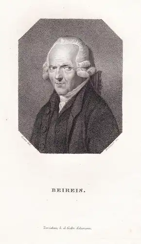 Beireis - Gottfried Christoph Beireis (1730-1809) chemist Chemiker chemistry Chemie physician Physiker Arzt /