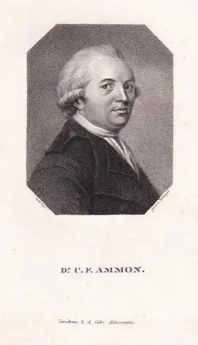 Dr. C. F. Ammon - Christoph Friedrich Ammon (1766-1850) theologian Theologe / Portrait