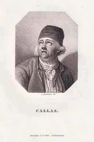 Callas - Jean Calas (1698-1762) French merchant Kaufmann Toulouse / Portrait