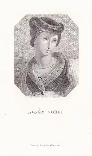 Agnes Sorel - (c. 1422-1450) Mistress of King Charles VII of France Mätresse / Portrait