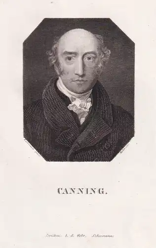 Canning - George Canning (1770-1827) English politician Politiker / Portrait