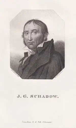J. G. Schadow - Johann Gottfried Schadow (1764-1850) sculpteur Bildhauer draughtsman Zeichner Grafiker / Portr