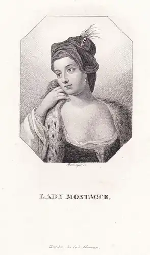 Lady Montague - Lady Mary Wortly Montague (1689-1762) English poet Dichterin Schriftstellerin writer aristocra
