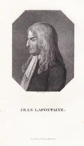Jean Lafontaine - Jean de La Fontaine (1621-1695) French fabulist Fabeldichter / Portrait