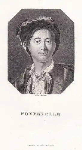 Fontenelle - Bernard le Bovier de Fontenelle (1657-1757) writer Schriftsteller ecrivein scientist Wissenschaft