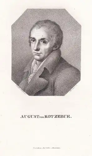 August von Kotzebue - (1761-1819) writer Schriftsteller dramatist Dramatiker / Portrait
