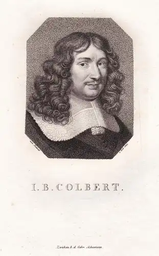 I. B. Colbert - Jean-Baptiste Colbert (1619-1983) Marquis de Seignelay French statesman Staatsmann minister /