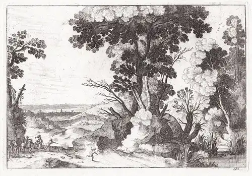 Landscape with cavalry on the shore of a river (142)