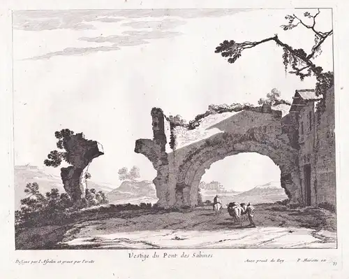 Vestige du Pont des Sabines - Brücke bridge / Roma Rom Rome Lazio / Italia / Italy / Italien / Ancient ruins R