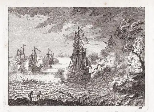 Hafenszene / harbor scene - ships at sea / Schiffe Marine (116)