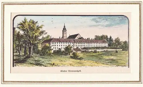 Kloster Dietramszell - Dietramszell  LK Bad Tölz-Wolfratshausen Oberbayern / Bayern