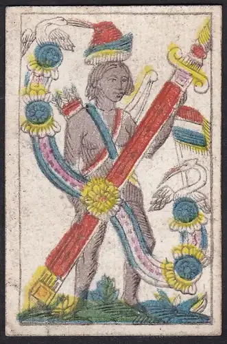 (Schwerter Ass) - ace of swords / espadas / playing card carte a jouer Spielkarte cards cartes / Alouette