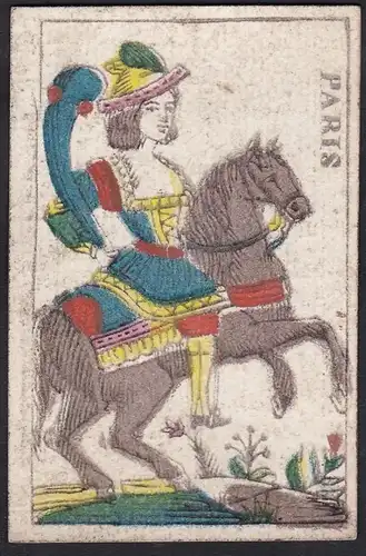 (Stöcke Dame) - queen of clubs / Bastos / playing card carte a jouer Spielkarte cards cartes / Alouette / Indi