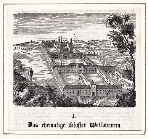 Das ehemalige Kloster Wessobrunn - Wessobrunn LK Weilheim-Schongau in Oberbayern / Bayern