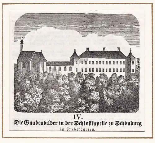 Die Gnadenbilder in der Schloßkapelle zu Schönburg - Schönburg Pocking Schloss Niederbayern / Bayern