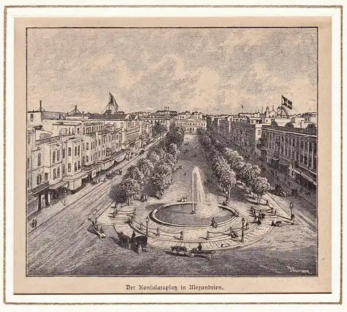 Konsulatsplatz in Alexandrien - Alexandria Alexandrien / Egypt Ägypten