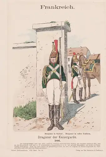 Frankreich / Dragoner der Kaisergarde 1806 - Frankreich France / Uniform uniforms / military Militaria