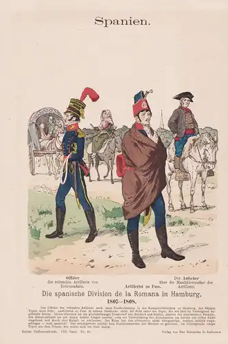 Spanien / Die spanischen Division de la Romana in Hamburg 1807-1808 - Spanien Espana Spain / Uniform uniforms