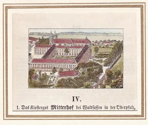 Das Kloster Mitterhof bei Waldsassen in der Oberpfalz - Kloster Waldsassen / Bayern
